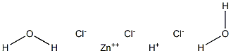 Zinc hydrogen chloride dihydrate Structure