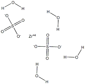 Zirconium sulfate tetrahydrate Structure