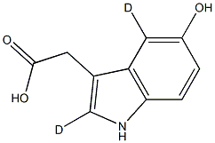 5-Hydroxyindole-3-Acetic Acid-D2 Structure