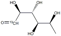 L-Fucose-1-13C Struktur