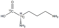 L-Ornithine-1,2-13C2 Structure