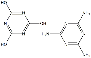 三聚氰胺氰尿酸酯, , 结构式