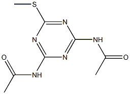 2-甲硫基-4,6-(二乙胺基)-1,3,5-三嗪, , 结构式