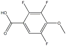 4-甲氧基-2,3,5-三氟苯甲酸,,结构式