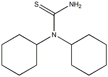 Dicyclohexylthiourea Struktur