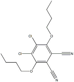 1,4-dibutoxy-dicyanodichlorobenzene Structure