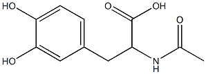2-acetylamino-3- (3,4-dihydroxyphenyl) - propionic acid Structure