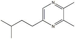 2,3-Dimethyl-5-isoamylpyrazine 化学構造式