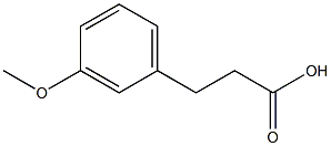 3-甲氧基苯基丙酸,,结构式