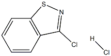 3-Chloro-1,2-benzisothiazole Hydrochloride Struktur