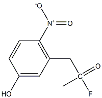 2-氟3-羟基-6-硝基苯丙酮, , 结构式