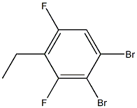 1,2-二溴-3,5-二氟乙苯,,结构式