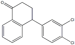 4-(3,4-二氯苯基)四氢萘酮 结构式