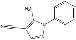 1-Phenyl-4-cyano-5-aminopyrazole Structure