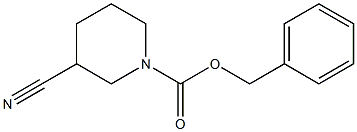 N-CBZ-3-cyanopiperidine Struktur