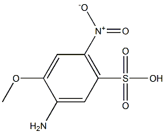 2-甲氧基-4-硝基苯胺-5-磺酸, , 结构式