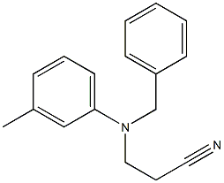 N-苄基-N-氰乙基间甲苯胺 结构式