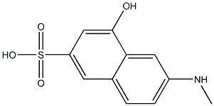 N-甲基-2-氨基-8-萘酚-6-磺酸,,结构式