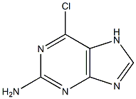 2-氨基-6-氯嘌呤苷,,结构式