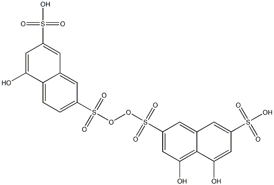 变色酸(1,8-二羟基萘-3,6-二磺酸), , 结构式