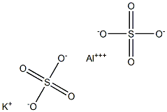 硫酸铝钾晶体,,结构式