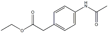 Ethyl 4-acetaminophenylacetate Structure