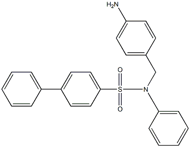 (4-aminobenzyl)-N,4-diphenylbenzenesulfonamide Struktur