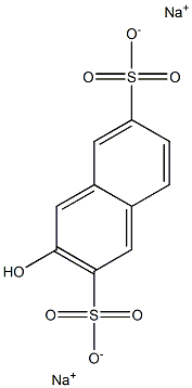 2-hydroxynaphthalene-3,7-disulfonic acid sodium salt Struktur