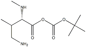 Cis-1-(1,1-dimethylethoxycarbonyl)-4-amino-L-valine methyl ester Structure