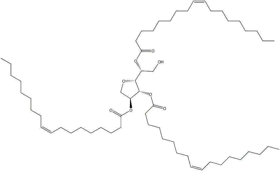 失水山梨醇三油酸酯, , 结构式