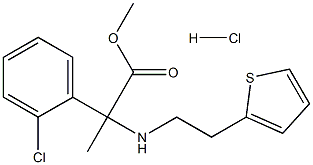 D-(+)-Methyl-2-(2-thienylethylamino)-2-(2-chlorophenyl)-acetic acid methyl ester hydrochloride