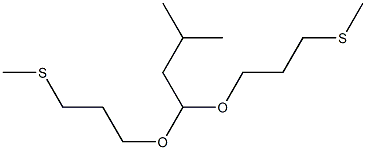 IsovaleraldehydeBis[3-(methylthio)propyl]acetal 化学構造式