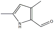 2,4-二甲基-5-吡咯醛, , 结构式
