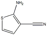 2-氨基-3-氰基噻吩 结构式
