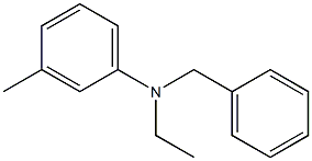 N-benzyl-N-ethyl m-toluidine 化学構造式