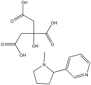 Nicotine citrate 化学構造式