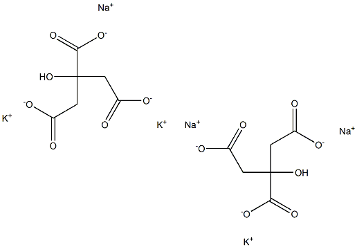 柠檬酸钾钠, , 结构式