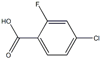 2-fluoro-4-chlorobenzoic acid Structure