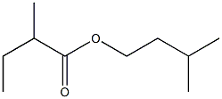 Isoamyl 2-methyl butyrate 化学構造式