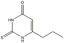6-丙基硫氧嘧啶,,结构式