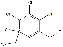 a,a',3,4,5,6-Hexachloro-m-xylene Structure