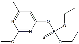 O,O-DIETHYL-O-(2-METHOXY-4-METHYL-6-PYRIMIDINYL)-PHOSPHOROTHIOATE Struktur