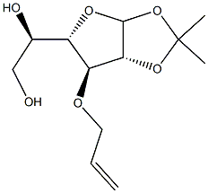 3-O-Allyl-1,2-O-isopropylidene-D-galactofuranose 化学構造式