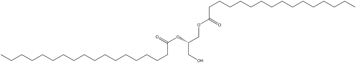 1-hexadecanoyl-2-octadecanoyl-sn-glycerol Structure