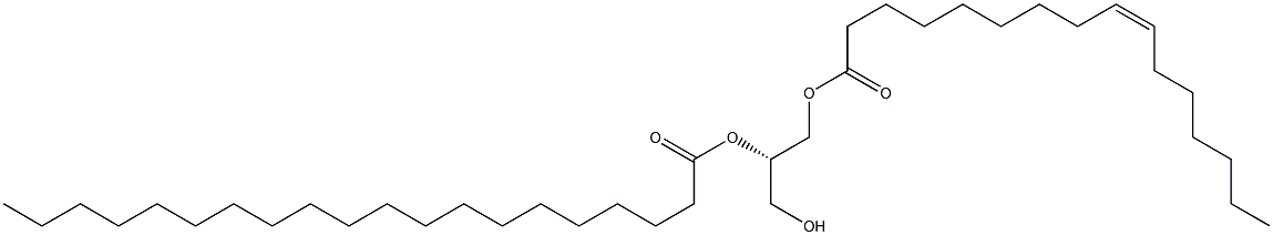 1-(9Z-hexadecenoyl)-2-eicosanoyl-sn-glycerol Structure