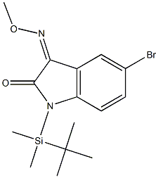 (3Z)-5-Bromo-1-[tert-butyl(dimethyl)silyl]-1H-indole-2,3-dione 3-(O-me thyloxime)