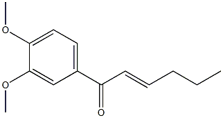 (e)Ethyl4-(3,4-Dimethoxyphenyl)-4-oxo-2-Buten 结构式