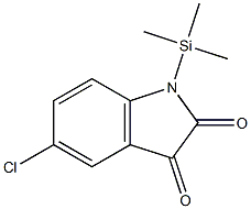 1H-Indole-2,3-dione, 5-chloro-1-(trimethylsilyl)- Structure