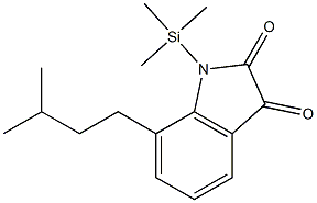 1H-Indole-2,3-dione, 7-(3-methylbutyl)-1-(trimethylsilyl)-|