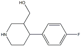 4-(4-Fluorophenyl)piperidine-3-methanol Structure